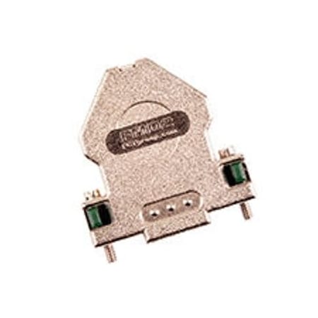 Molex Fct Metal Backshell For D-Sub Connector, Shell Size 2, Dual 65 Deg Angle Cable Outlets 1731110096